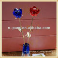 Blue and Red Crystal Flower